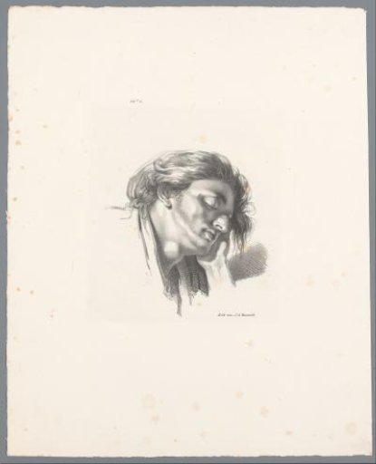 Head of a sleeping man