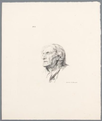 Old man with closed eyes