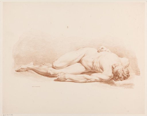 Reclining nude man