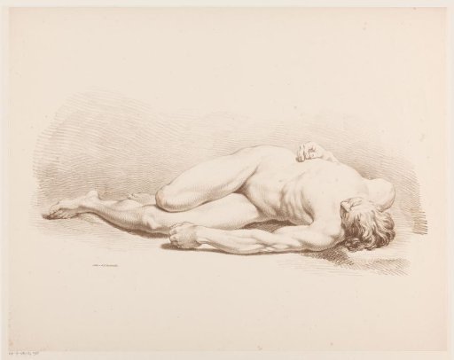 Reclining nude man