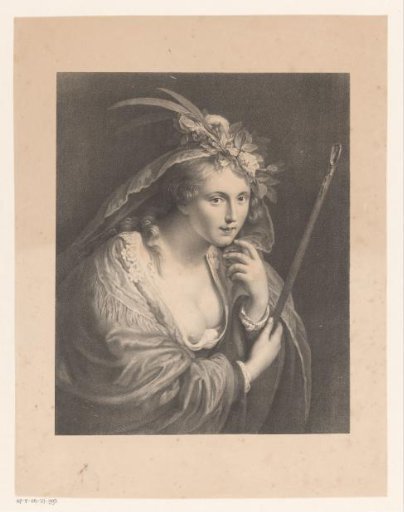 A shepherdess, known as 'The Beautiful Shepherdess'