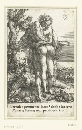 Hercules Fighting the River God Achelous
