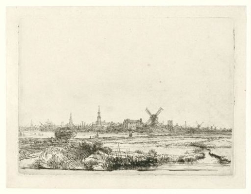 View of Amsterdam from the Kadijk