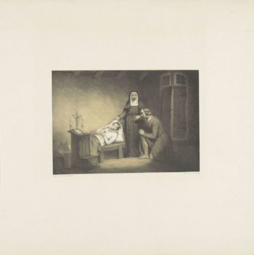 Nun and Man beside a Deceased Boy