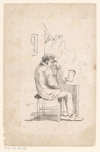 Seated Man with a Beer Mug