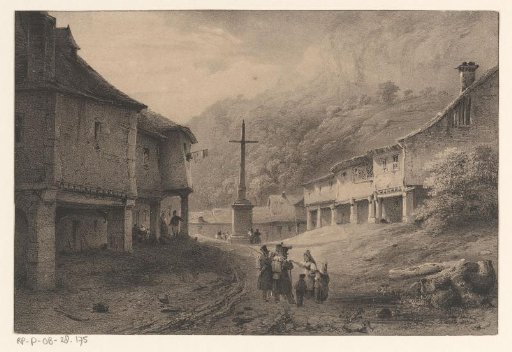 Mountain Landscape with Figures and Cows