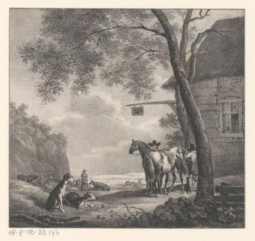 Two Riders at an Inn