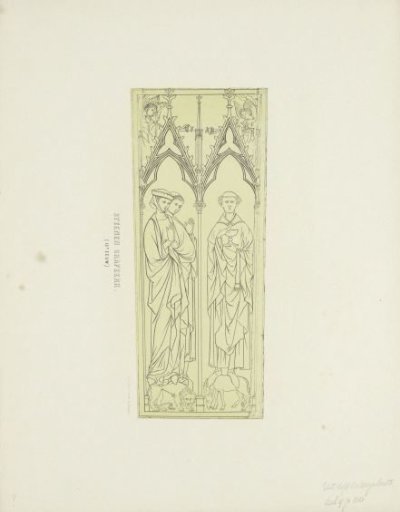 Stone tomb slab, 13th century