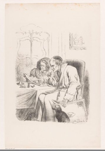 Old Man and Woman Viewing a Drawing