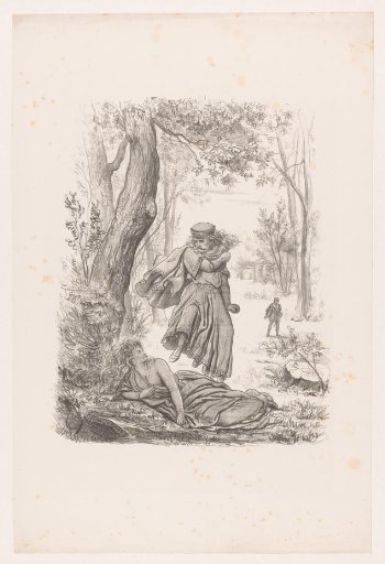 Man Trampling an Old Woman