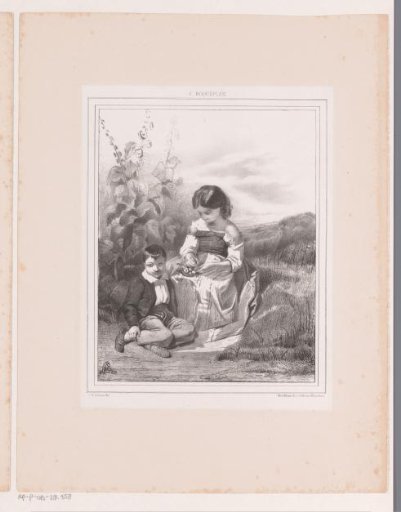 Boy and Girl in a Garden