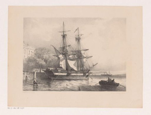 Sailing ship at the quay