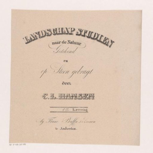 Cover for: Landscape studies from nature drawn and lithographed by C.L. Hansen