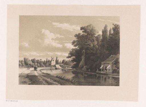 View of a river with house Welgelegen