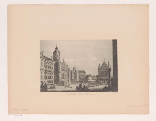 Palace on the Dam in Amsterdam in the eighteenth century