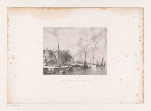 View of Dordrecht with the Groothoofd Gate