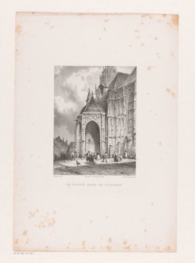 Entrance of the Saint Stevens Church Nijmegen