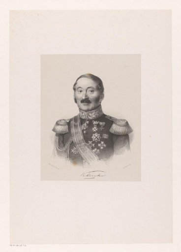 Portrait of Rijnholt Antony Klerck in military costume