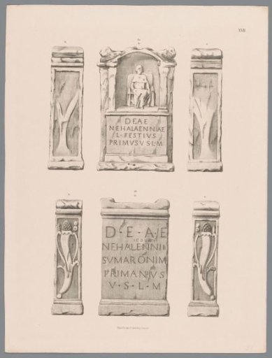 Two Nehalennia altars, pl. XVII