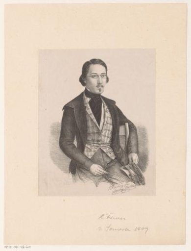 Portrait of law student R. Fervier