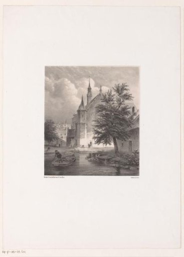 View of a river and a church