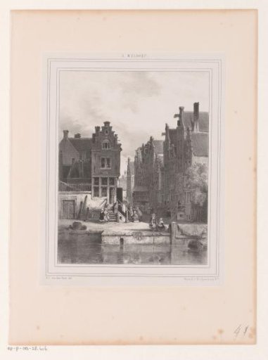 Street life by a canal