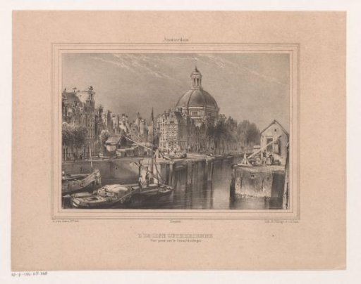 View of the Stromarkt, the Singel and the Lutheran Church