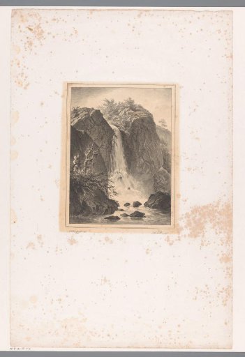 Waterfall between Rocks