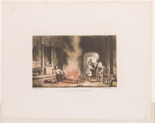 Interior of a Saxon farmstead