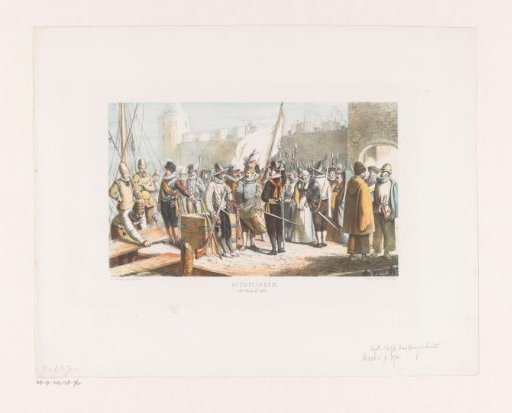 Citizens and Civic Guards before a Fortress