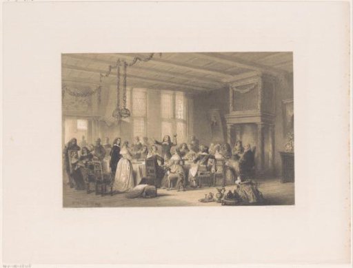 Toast at a wedding feast in the seventeenth century