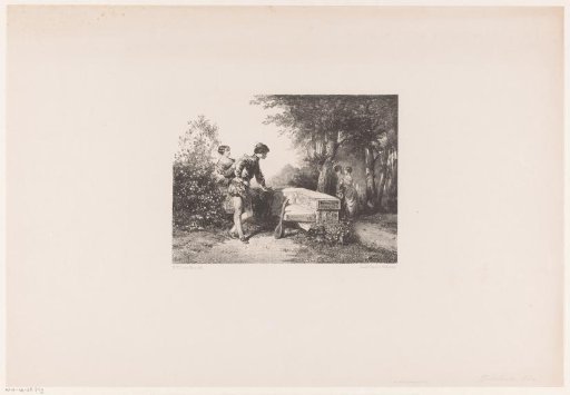 Two couples in a park
