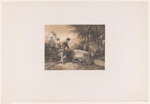 Two couples in a park
