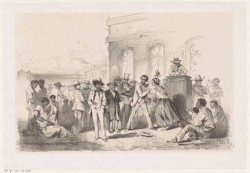 Sale of enslaved men, women and children