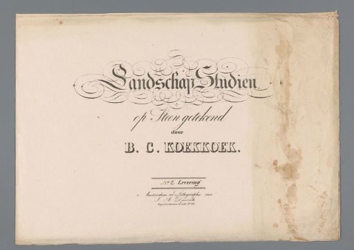 Cover for Landscape Studies, Second Part