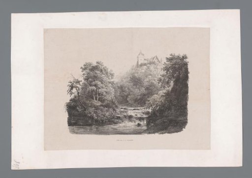 Landscape with river and castle
