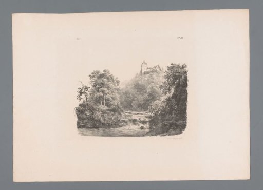 Landscape with river and castle