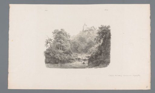 Landscape with river and castle