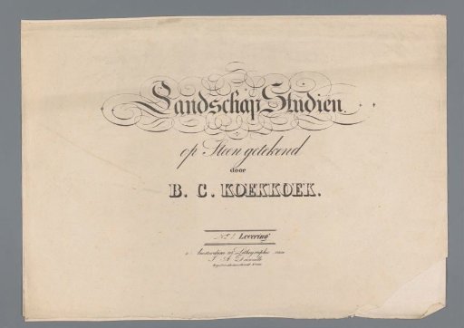 Cover for Landscape Studies, First Part