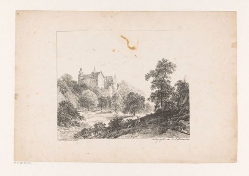 Hilly landscape with castle
