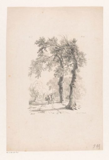 Man and donkey on a country road