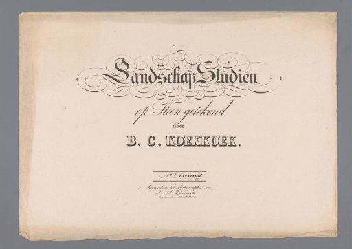 Cover for Landscape Studies, Third Delivery