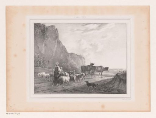 Landscape with a herd and a shepherdess