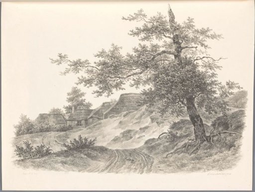 Country Road and Houses