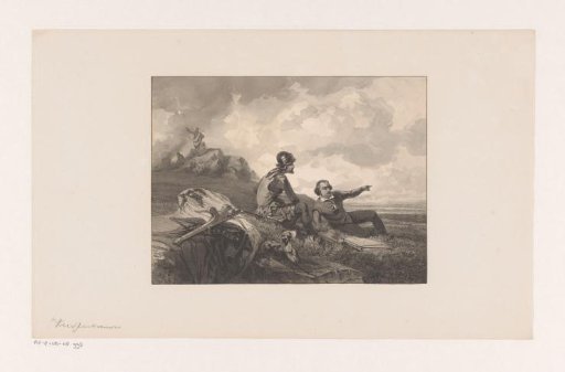 Soldier and Civilian in a Landscape