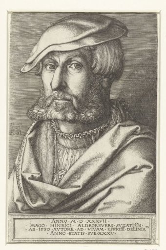 Self-Portrait of Heinrich Aldegrever