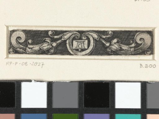 Vignette with Two Leafy Scrolls