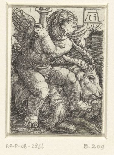 Putto Sitting on a Goat