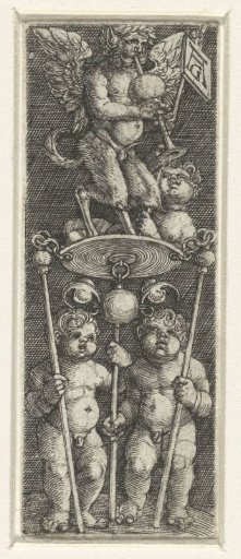 Three Children and a Winged Satyr