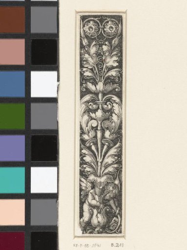 Candelabrum with leafy scrolls